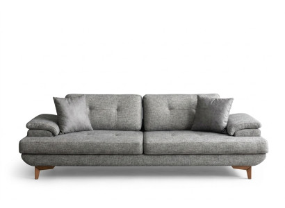 Sofa 3 Sitzer Couch Stoffsofa Sitzcouch Sitzmöbel Polstersofa Mit Kissen