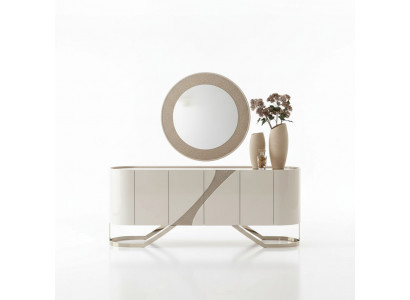 Esszimmer Konsole Sideboard mit Spiegel Anrichte Schrank Verspiegelt