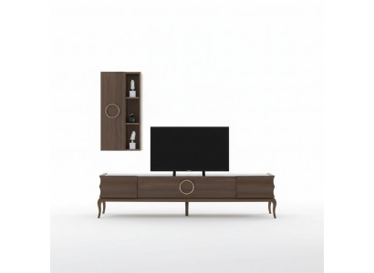 Wohnwand Anbauwand Schrankwand Fernsehschrank TV Sideboard Wandschrank