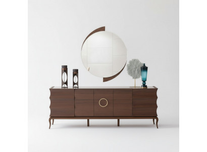 Sideboard Konsole Anrichte Verspiegelt Wohnzimmerschrank mit Spiegel