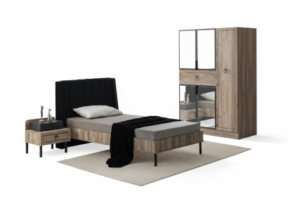 Bett Nachttisch Set Modernes Design Stilvolle Kinderzimmer Gestaltung Möbel