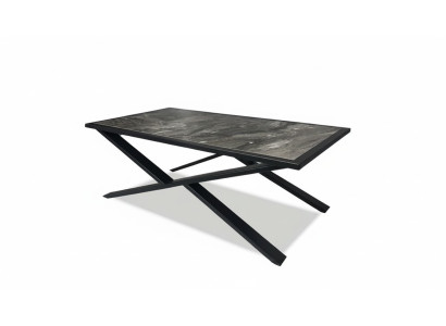 Couchtisch Beistelltisch Marmoroptik Metallgestell Industrial Design
