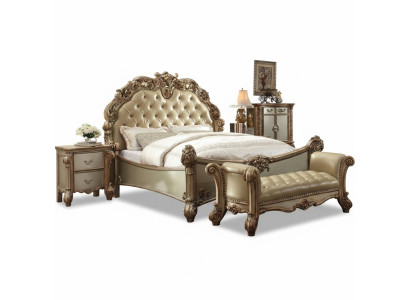Luxus Design Bett Polsterbett Doppebett Schlafzimmer Barock Holz Betten