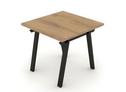 Couchtisch Beistelltisch Holztisch Quadratisch Metallbeine Arbeitszimmer