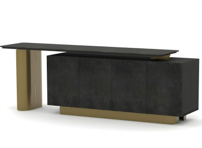 Luxus Sideboard Büroschrank Anrichte Beistellschrank Arbeitszimmer Gold