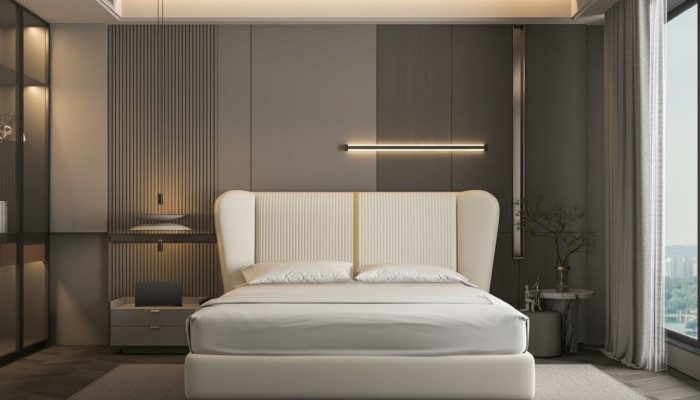 Bed made of modern textile