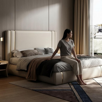 Bed in modern and luxurious design