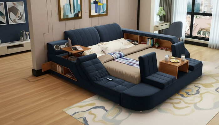 Modern multifunctional bed construction