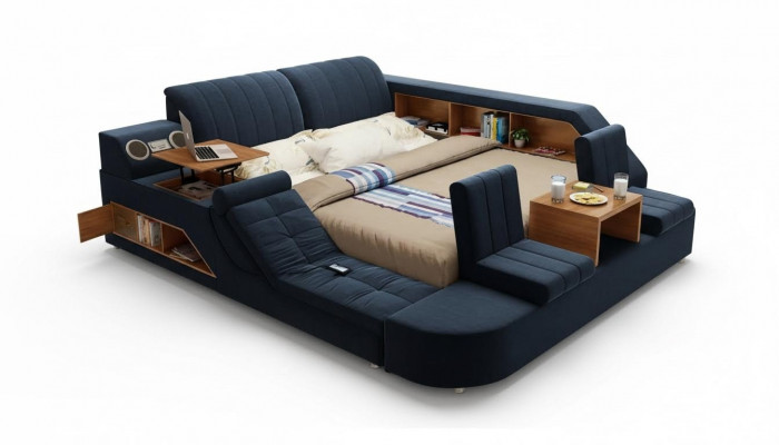 Modern multifunctional bed construction