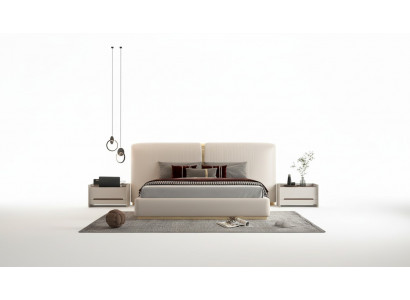 Bed with elegant headboard