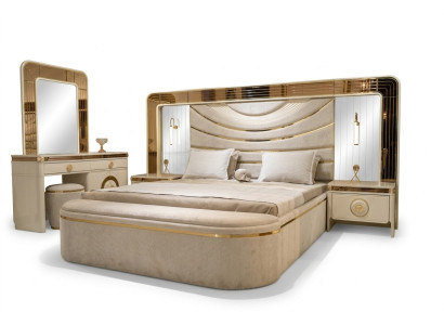 Modernes Schlafzimmer-Set: Bett und 2 stilvolle Nachttische!