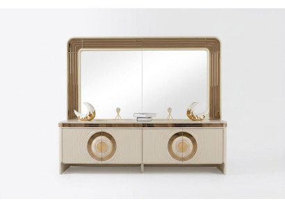Moderner TV-Schrank aus Holz in Beige