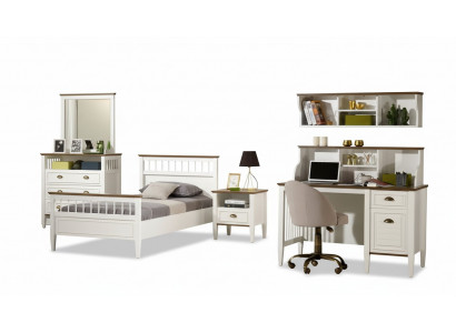 Kinderzimmer-Set Weiß aus Holz mit stilvollem Design