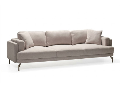 Beige bench for three people with modern design