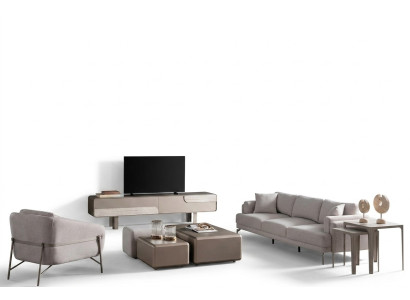 Modern and elegant living space in beige