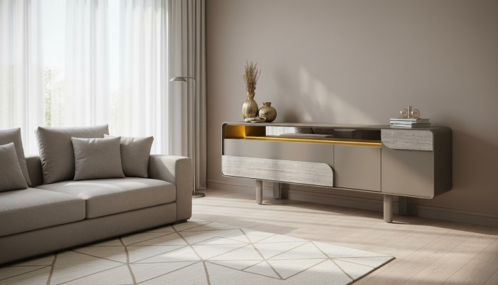 Beige console