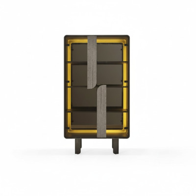 Elegant modern display cabinet beige