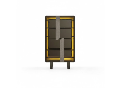 Elegant modern display cabinet beige