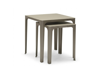 Modern elegant beige wooden tables