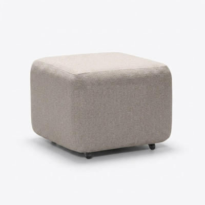 Elegant beige pouf