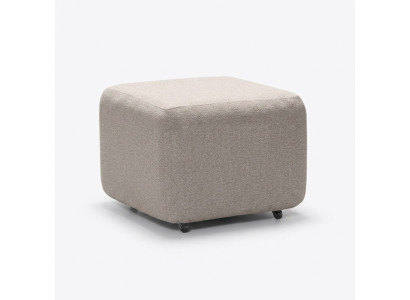 Elegant beige pouf