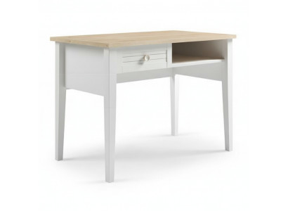 Weißer Holzschreibtisch im modernen Design