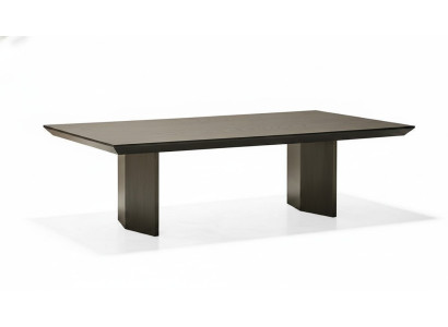 Classic brown wooden coffee table
