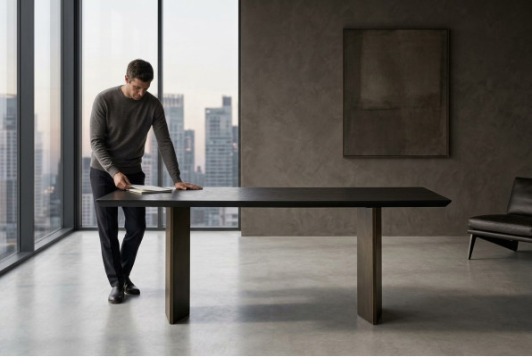 Elegant bronze table for modern living