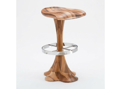 Brauner Holz Hocker Elegant und Vielseitig Für Zuhause und Büro