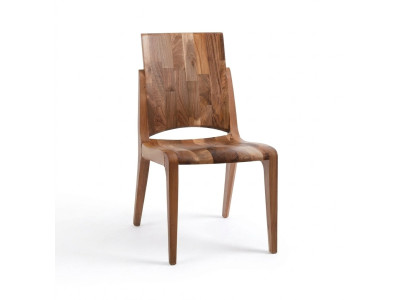 Brauner Holzstuhl Elegant Modern Sitzmöbel für Wohnzimmer