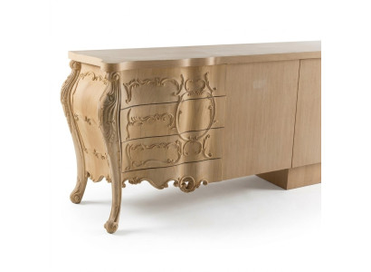 Elegante braune Holz-Konsole im modernen Stil