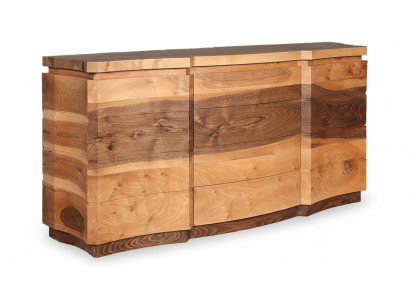 Braune Holz-Konsolentisch modern elegant für Flur Wohnzimmer Büro