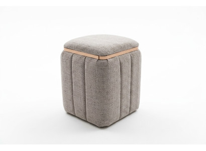 Beiger Holz Sitzhocker im eleganten Stil mit Stauraum