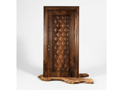 Braune Holz Tür Elegant Robust Für Zuhause