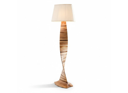 Braune Holzlampe modern dekorativ für Wohnzimmer Schlafzimmer Büro