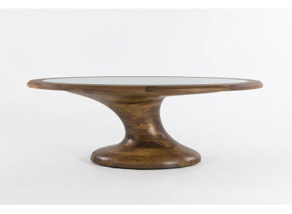 Eleganter brauner Esstisch aus Holz für stilvolle Wohnräume