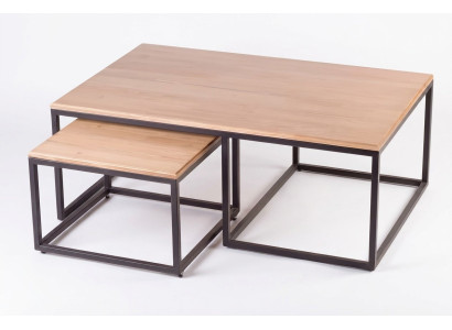 Eleganter Beigefarbener Couchtisch aus Holz im modernen Stil