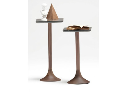 Beistelltisch-Set aus Holz in Braun modern eleganter Stil