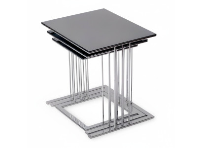 Schwarzer Beistelltisch aus Holz modern elegant