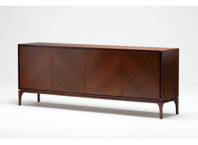 Braune Holzkonsole im eleganten Design für Wohnzimmer und Flur