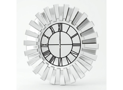 Moderne graue Wanduhr aus Holz für Zuhause und Büro