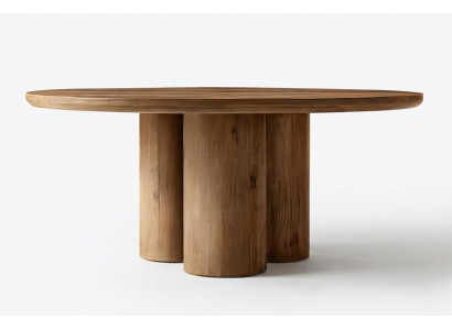 Eleganter Runder Esstisch Holz 152cm exklusiv Esstische Tisch