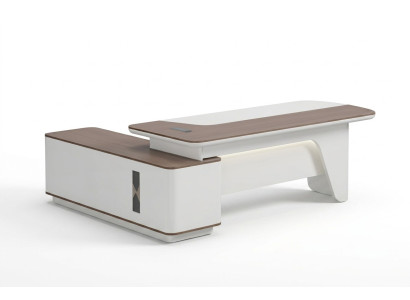 Eckschreibtisch Chef Büro Holz Möbel modern Arbeitszimmer 180x160