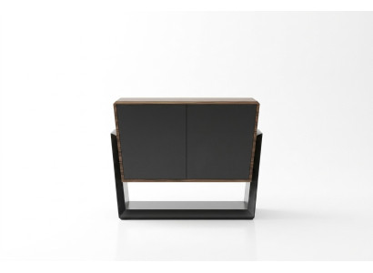 Elegantes braunes Holz Sideboard modern stilvoll für Wohnzimmer