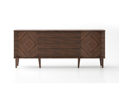 Elegante braune Holz-Konsole im zeitlosen Design