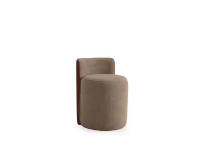 Beiger Holz Hocker Modern Design Möbelstil