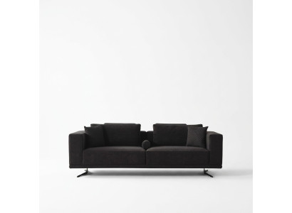Modernes graues Stoffsofa für Wohnzimmer