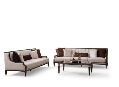 3+3+1 Sitzer & Couchtisch – großes & komfortables Wohnzimmer-Set