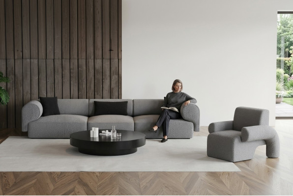 Modern bench for comfortable furnishing