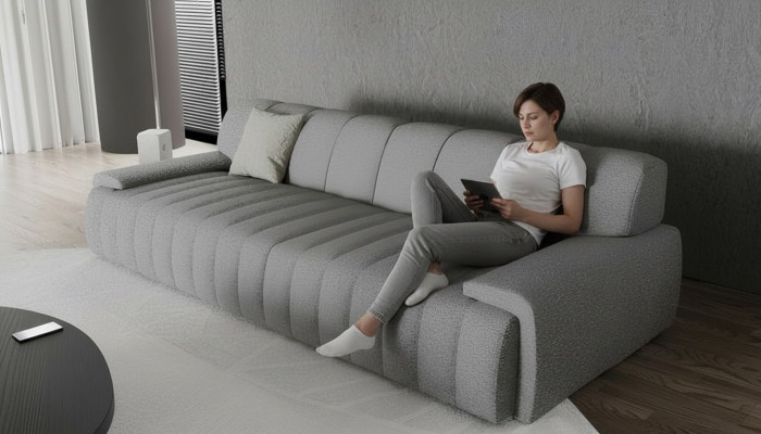 Modern and elegant bench, comfort in every detail